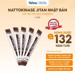 Nattokinase Jintan Nhật Bản - Hỗ trợ ngăn ngừa hình thành cục máu đông, tai biến - Lẻ 1, 3, 5 Gói (Không Hộp)