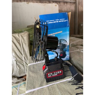 Quạt tích điện sử dụng pin tiện lợi, quạt để bàn 2 chế độ mát để trong ô tô, xe tải