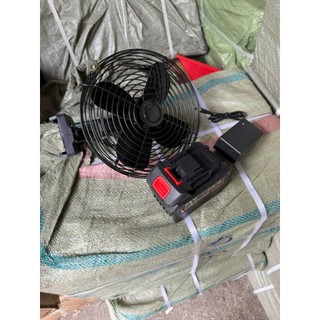 Quạt tích điện sử dụng pin tiện lợi, quạt để bàn 2 chế độ mát để trong ô tô, xe tải