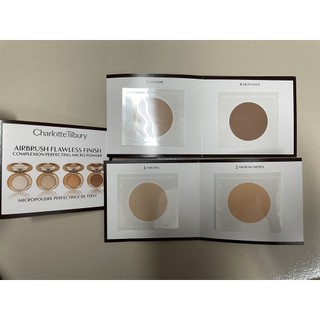 combo 4 màu Sample mẫu thử Phấn phủ Charlotte Tilbury Airbrush Flawless Finish 4 ô