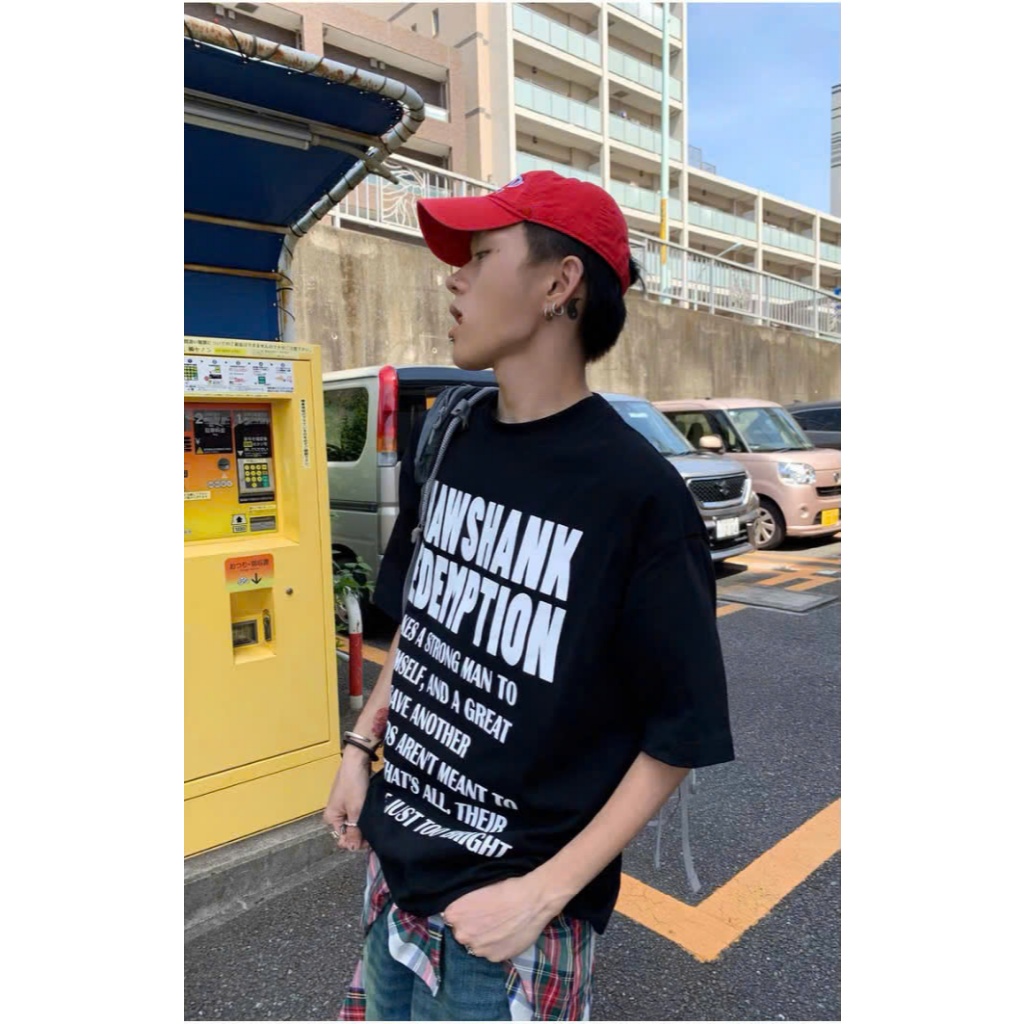 Áo thun Stee Cổ tròn SHAWSHANK Localbrand ICVCVNI Unisex Menwear Cotton