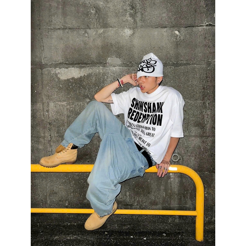 Áo thun Stee Cổ tròn SHAWSHANK Localbrand ICVCVNI Unisex Menwear Cotton