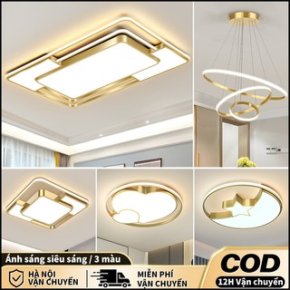 【COD】Đèn trần phòng khách💖đèn ốp trần 3 màu 💖Đèn trang trí trần vuông / tròn