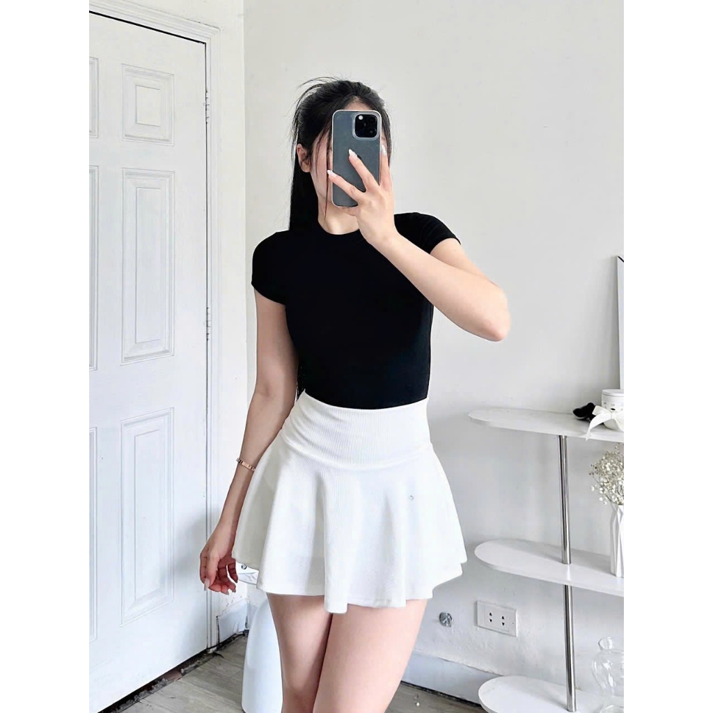 Áo Thun Nữ BABEE Tay Ngắn Trơn Basic Cổ Tròn Ôm Body Chất Thun Dày Dặn Lông Mịn Mềm Mại