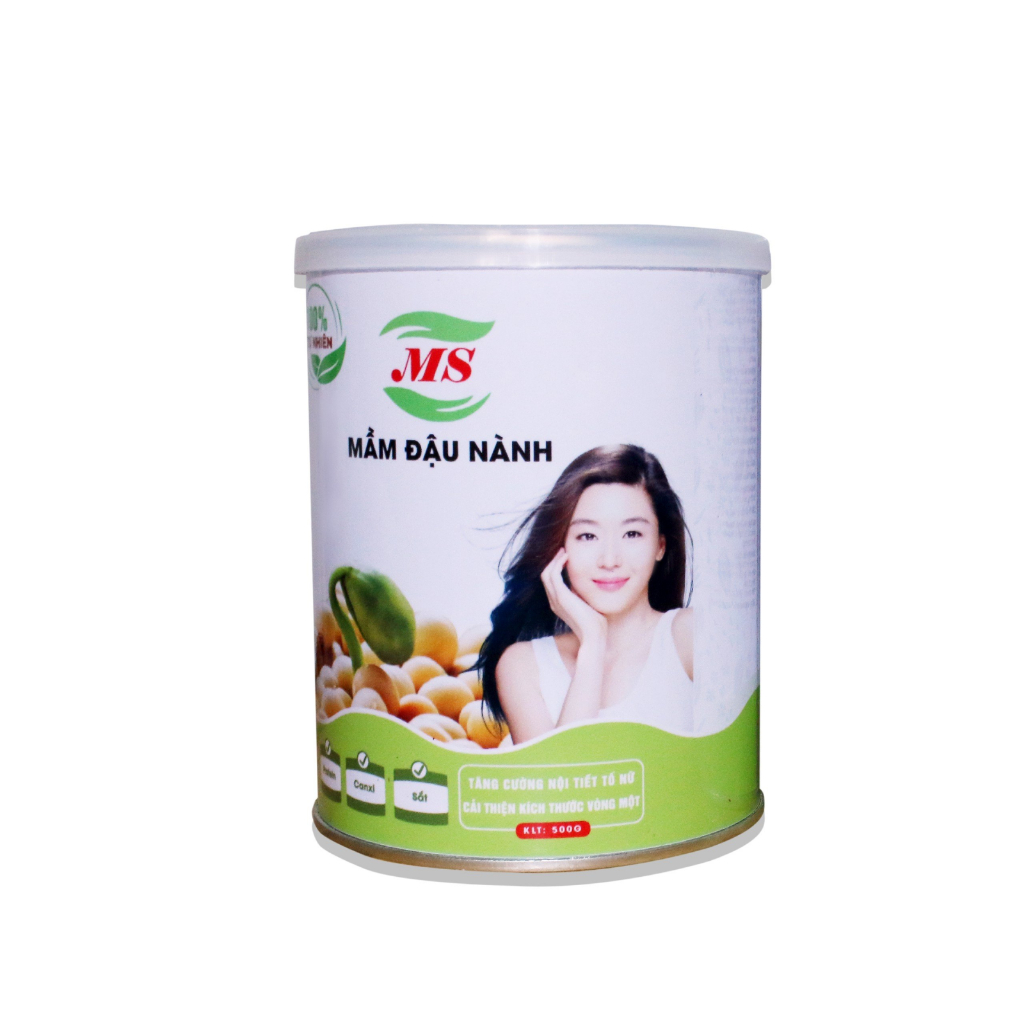 Mầm Đậu Nành Nguyên Xơ Tăng Vòng 1, Mầm Đậu Nành Nguyên Chất  Chính Hãng Viên Mầm Đậu Tăng V1 (500g) - MS