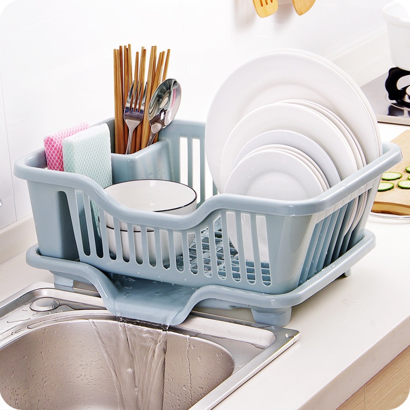 Kệ Úp Bát Kèm Khay Ráo Nước Chính Hãng Việt Nhật (3535)