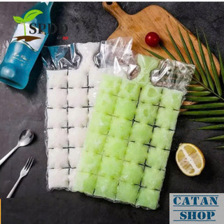 Combo 10 Túi Tạo Đá Viên 24 Ô Tiện Lợi,Nhanh Làm Đông, Một Lần Dùng Vệ Sinh An Toàn-GD915-BichDaVien
