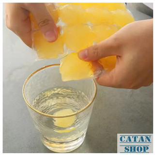Combo 10 Túi Tạo Đá Viên 24 Ô Tiện Lợi,Nhanh Làm Đông, Một Lần Dùng Vệ Sinh An Toàn-GD915-BichDaVien