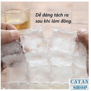 Combo 10 Túi Tạo Đá Viên 24 Ô Tiện Lợi,Nhanh Làm Đông, Một Lần Dùng Vệ Sinh An Toàn-GD915-BichDaVien