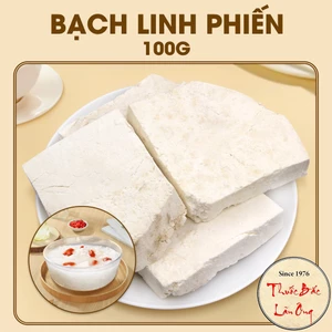 Bạch phục linh 100g, bạch linh phiến, trắng, khô, sạch - Lãn Ông