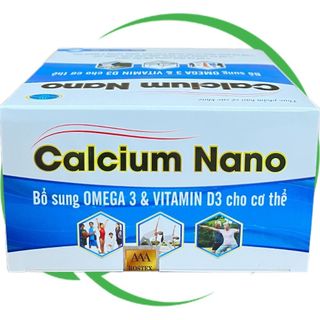 Calcium Nano Xanh Dương 100 Viên - Rostex - Vinaphar - Vitamin Phục Hồi