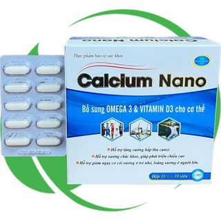 Calcium Nano Xanh Dương 100 Viên - Rostex - Vinaphar - Vitamin Phục Hồi