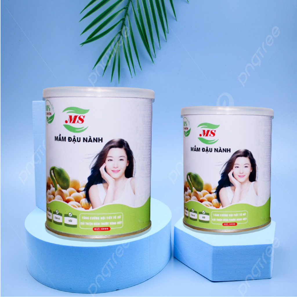 Mầm Đậu Nành Nguyên Xơ Tăng Vòng 1, Mầm Đậu Nành Nguyên Chất  Chính Hãng Viên Mầm Đậu Tăng V1 (500g) - MS