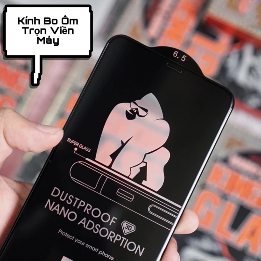 Kính Cường Lực iPhone KK 4D Cao Cấp Full Màn Hình iPhone 6/6s/7/8/Plus/X/XS/XR/11/12/13/14/15/16/17/Pro/M