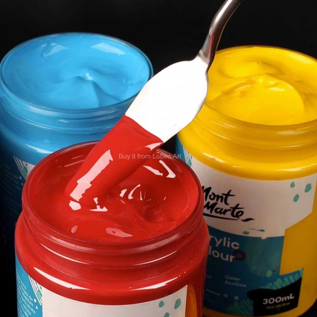 Màu Vẽ 3D Acrylic Mont Marte Cao Cấp 100ml Vẽ Được Trên Nhiều Chất Liệu Hàng Chính Hãng