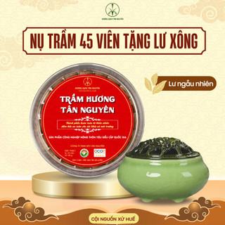 [OCOP 4 SAO + LƯ XÔNG] Hộp 45 Viên Nụ trầm Hương Tự Nhiên Tân Nguyên, hương thơm dịu nhẹ, xông nhà, thanh lọc không khí