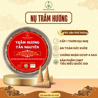 [OCOP 4 SAO] Hộp 45 Viên Nụ trầm Hương Tự Nhiên Tân Nguyên, hương thơm dịu nhẹ, xông nhà, thanh lọc không khí, khử ẩm