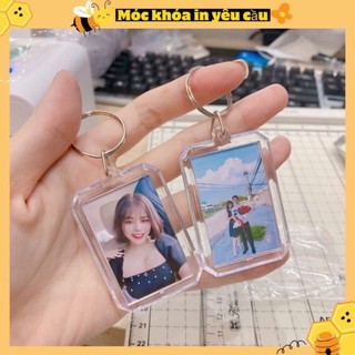 Combo 2 Móc khóa in hình theo yêu cầu 2 mặt