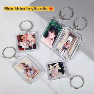 Combo 2 Móc khóa in hình theo yêu cầu 2 mặt