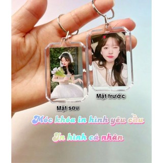 Combo 2 Móc khóa in hình theo yêu cầu 2 mặt