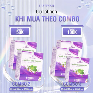 combo 2 bộ muối vệ sinh lilyfresh