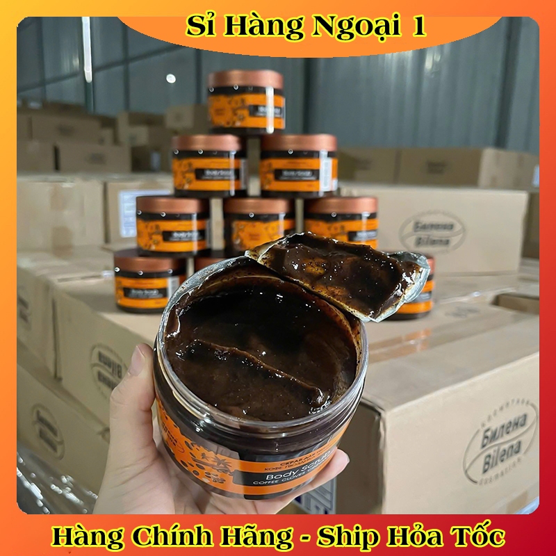 [HÀNG CHÍNH HÃNG] Tẩy da chết quế hồi Bilena Body Scrub Nga 380g loại bỏ bụi bẩn giúp da trắng sáng hồng hào