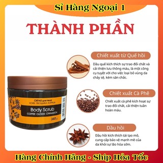[HÀNG CHÍNH HÃNG] Tẩy da chết toàn thân quế hồi Bilena Nga 380g Giảm Viêm Lỗ Chân Lông, Da hồng hào