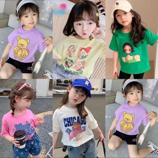 AT26-[tomnaukid] Áo thun cộc tay bé gái vải cotton mềm mịn - Size 9-28Kg