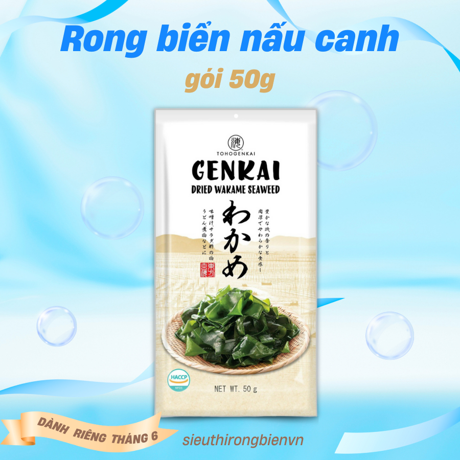 Rong Biển nấu canh 50g GENKAI Nhập khẩu từ Hàn Quốc - ngon, nở nhiều ...