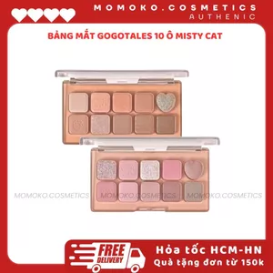 Bảng Mắt 10 ô GOGO TALES sweet misty cat màu siêu xinh bám lâu GT643 Phấn Mắt Tone Hồng Đào