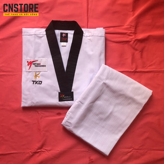 Võ Phục Taekwondo Cổ Đen Giá Rẻ