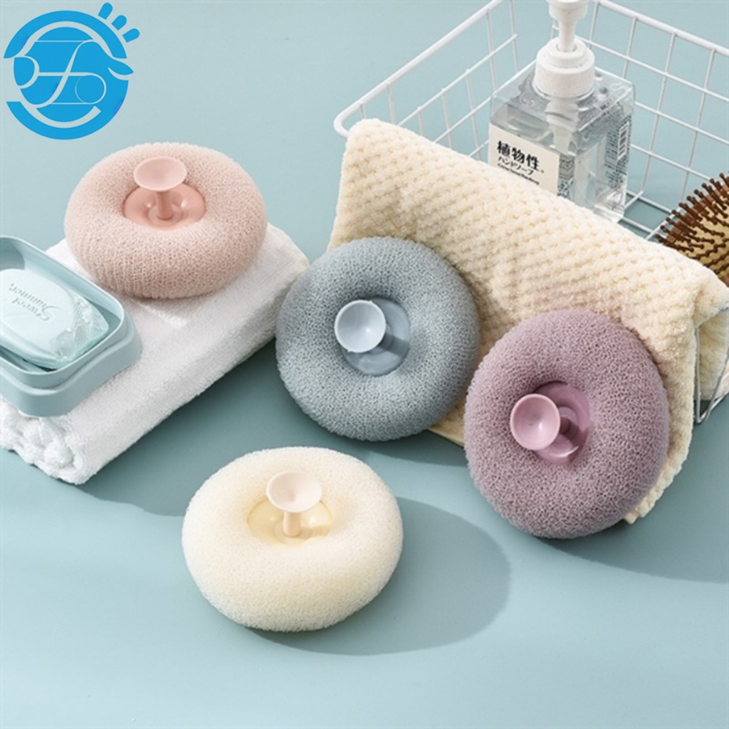 Bông Tắm Tạo Bọt, Tẩy Tế Bào Chết Có Núm - Bông Tắm Xơ Mướp Tạo Bọt Xà Phòng Làm Sạch Da, Bông Tắm Xơ Lưới Siêu Tạo Bọt