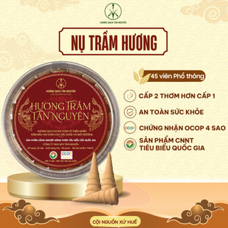 [OCOP 4 SAO] Hộp 45 Viên Nụ trầm Hương Tự Nhiên Tân Nguyên, hương thơm dịu nhẹ, xông nhà, thanh lọc không khí, khử ẩm