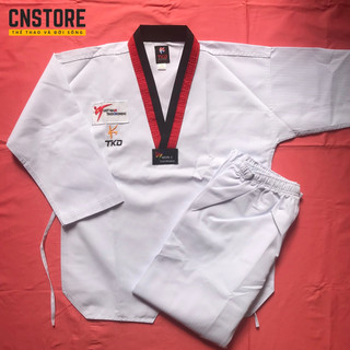 Võ Phục Taekwondo Cổ Đỏ Đen Giá Rẻ