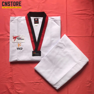 Võ Phục Taekwondo Cổ Đỏ Đen Giá Rẻ