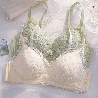 Combo 2 Áo ngực su ren hoa không gọng mút mỏng quyến rũ, nhẹ nhàng không gây bí bách khó chịu A-2004