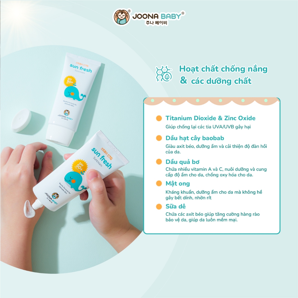 Kem chống nắng Sun Fresh dành cho mẹ và bé 50ml - JOONA BABY