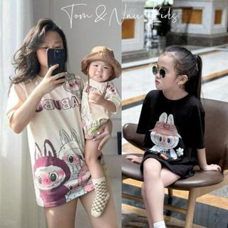 AT7-(giá 1 áo) Áo thun mẹ và bé in cô gái cô gái hot đáng yêu - Size 9-70Kg