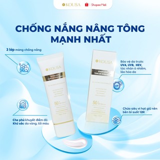 KOUSA Combo Kem chống nắng NMN + Mặt nạ NMN Meso Hàn Quốc