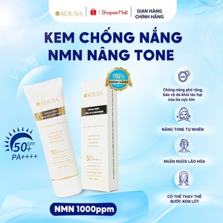 KOUSA Combo Kem chống nắng NMN + Mặt nạ NMN Meso Hàn Quốc