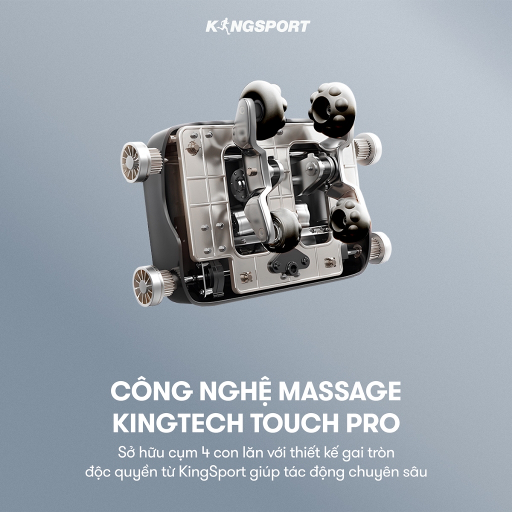 Ghế massage KINGSPORT G12 công nghệ mới Kingtech Touch Pro, 25 bài massage tự động