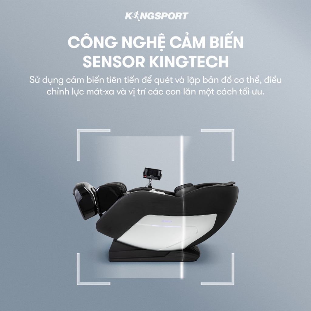 Ghế massage KINGSPORT G12 công nghệ mới Kingtech Touch Pro, 25 bài massage tự động