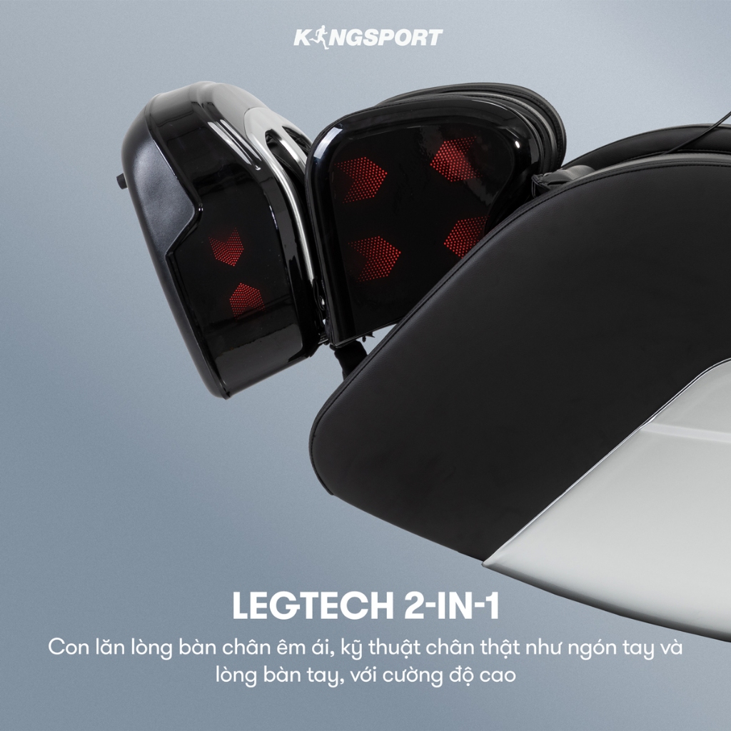 Ghế massage KINGSPORT G12 công nghệ mới Kingtech Touch Pro, 25 bài massage tự động