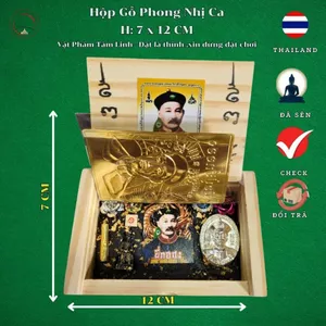 Hộp Trang Trí Mini Gỗ Phong Nhị Ca – Kích Thước 7x12cm, Nhỏ Gọn Dễ Bài Trí