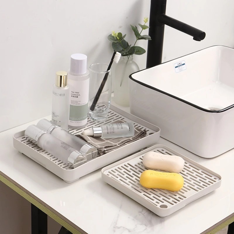 Khay úp cốc ly - Khay trà 2 lớp hình chữ nhật Chính Hãng Việt Nhật (mã 5682)