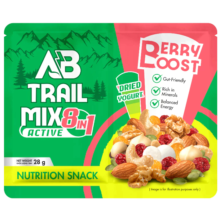 Túi Hạt Dinh Dưỡng AB Trail Mix 28g - Phù Hợp Cho Người Chạy Địa Hình, Trail, Trekking, Hiking