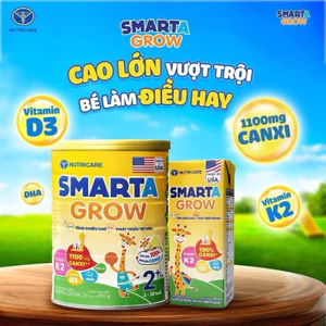 Sữa Smarta Grow 850g (từ 1-10 tuổi) cho bé