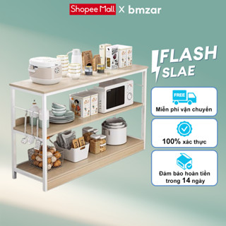 BMZAR Tủ bếp đa năng, kệ để lò vi sóng có tủ, giỏ đựng đồ nhiều kích thước để đồ chất liệu gỗ MDF dễ vệ sinh lau chùi