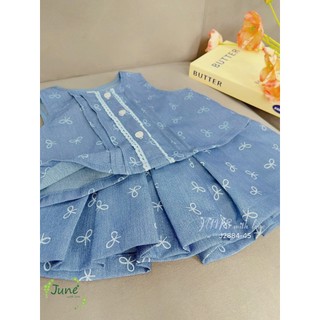[B&G] Sét váy áo xếp ly phối ren tay lồng đèn kèm chân váy xếp ly cho bé gái từ 14-45kg(3-12 tuổi)