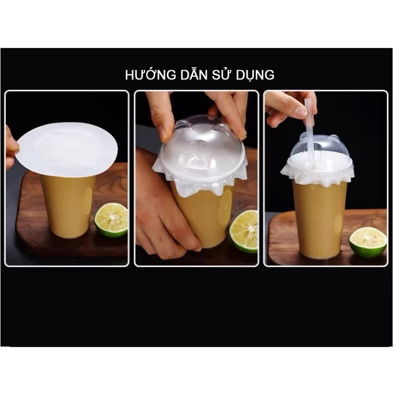 Giấy chống tràn ly trà sữa chất lượng cao size 13cm - Thương hiệu cao cấp